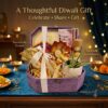 Golden Festivity – Premium Diwali Gift Hamper | Kaju Katli, Chocolates & Decorative Plant