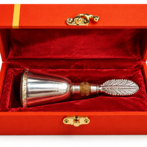Aluminium Silver Colour Bell | Decorative Hanging Bell for Home, Temple, Pooja Room & Door Décor